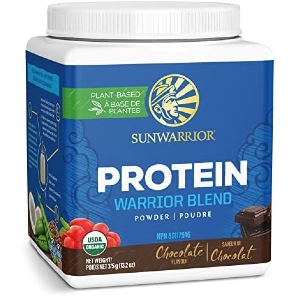 Vegan Protein Powder | 375g | USDA Certified Organic, No Sugar Added, Keto Friendly | Plant-Based Pea & Hemp Seed Protein with MCT Oil & BCAA's | Soy-Free, Grain-Free, Gluten-Free, Paleo | Chocolate