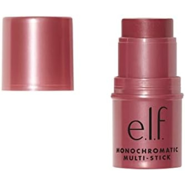 e.l.f. Monochromatic Multi Stick, Luxuriously Creamy, For Eyes, Lips & Cheeks, Luminous Berry, 0.155 Oz (4.4g)