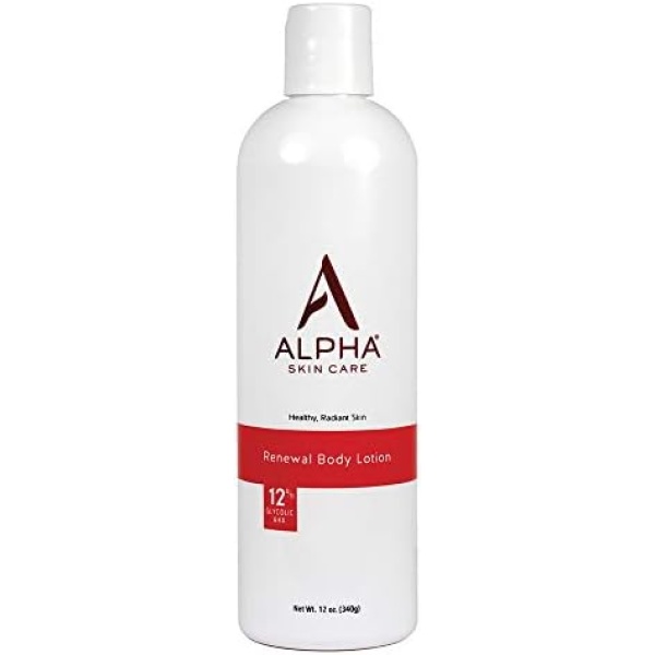 Alpha Skin Care Renewal Body Lotion with 12% Glycolic Aha, 12 oz.