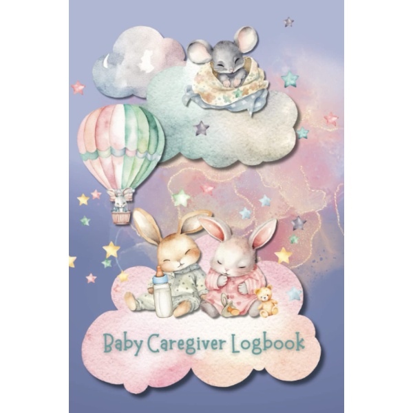 Baby Caregiver Logbook: record baby's feeding, diapering, sleeping and milestone info along with any questions for the next doctor's visit!