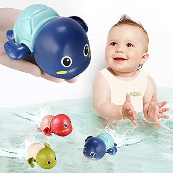 Bath Toys for 1-5 Year Old Boy Girls Gifts Swim Pool Bath Toys for Toddler 1-3 Bathtub Toys for Baby Boy Birthday Gifts for 1-4 Year Old Boys Girls, 3pcs Set