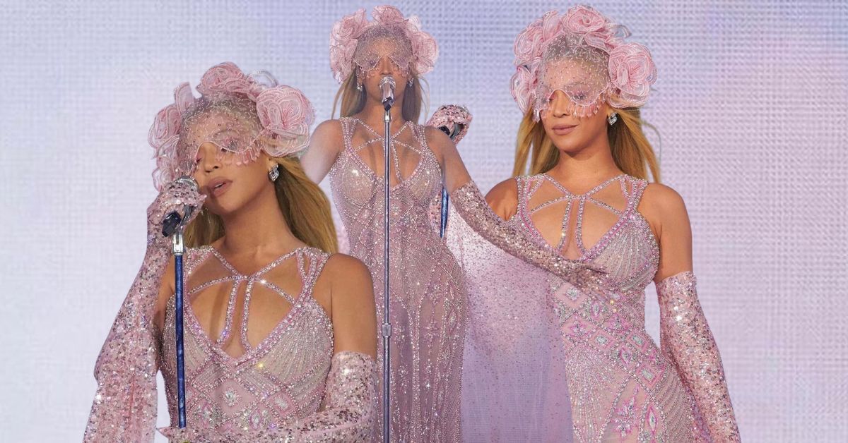 Beyoncé Sparkled in Custom Barbiecore Gown by Georges Hobeika for the Renaissance World Tour