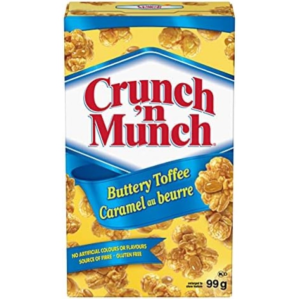 Crunch 'n Munch Buttery Toffee Peanut Popcorn (12 x 99 gram cartons)