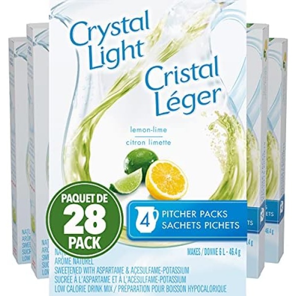 Crystal Light Lemon Lime Pitcher Packs, 46.4g