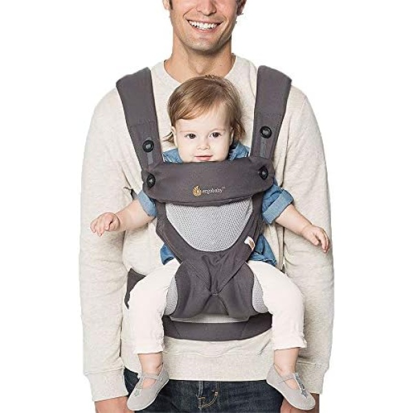 Ergobaby Performance 360 Cool Air Baby Carrier, Carbon Grey