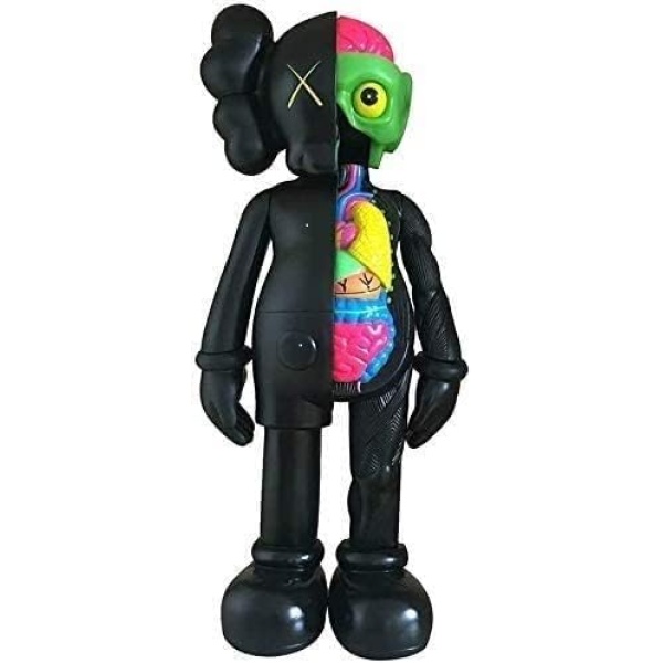 GloriaNguyen 8-Inch Kawed Model Art Toys Action Figure, Collectible Ornaments Model Toy Easter/Christmas/Birthday for Party, Gift Home Decoration (Black) T-101