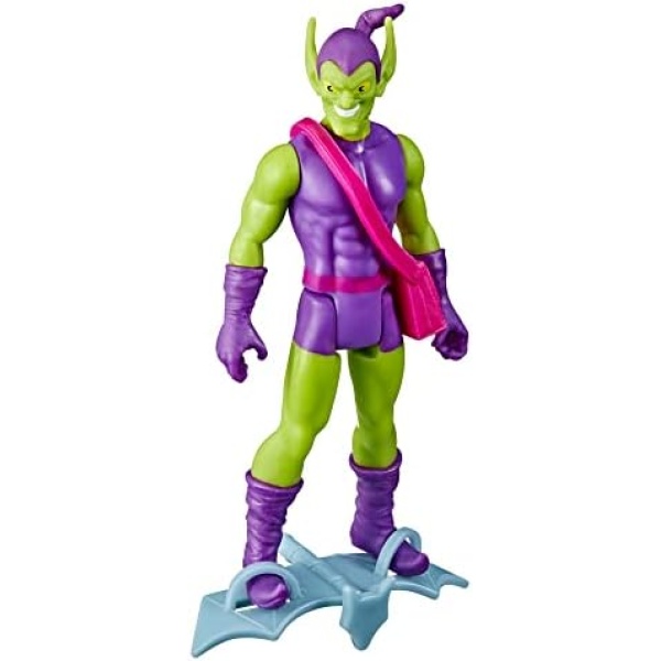 Hasbro Marvel Legends Series 3.75-inch Retro 375 Collection Green Goblin Action Figure Toy, 2 Accessories, Multicolored, F3820