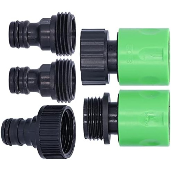 Hose Coupler, 3/4 Female Male Thread Coupler Garden Hose Nipple Easy to Release Watering Equipment Plastic for Lawn Irrigation for Garden