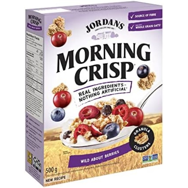 Jordans Morning Crisp Cereal - Wild About Berries, 500g