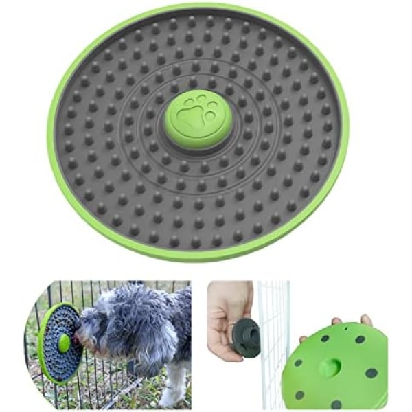 Lick Mat for Dogs Crate,Dog Lick Mat,Dog Cat Anxiety Relief,Slow Down The Intake of Cat and Dog Food,Dog Puzzle Toys Can be Attached to The Dog Cage to Distract Pets and Reduce Barking.