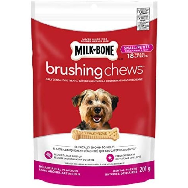 Milk-Bone Brushing Chews Small Dog Dental Dog Treats 201g