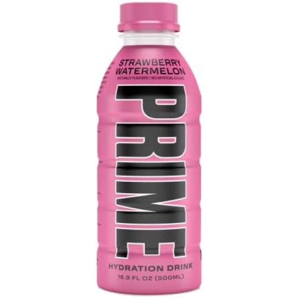 Prime Hydration Sports Drink Strawberry Watermelon (12 Drinks, 16 Fl Oz. Each)