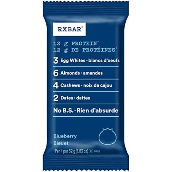 RXBAR Protein Bar Blueberry 12x52g (Pack of 12)