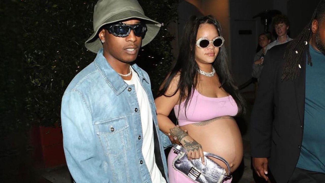 Rihanna Wore a Pink SavageXFenty Xssential Bralette and Relaxed Pants Set on a Date with A$AP Rocky in Santa Monica