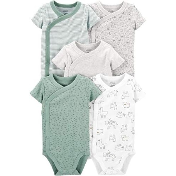 Simple Joys by Carter's Baby 5-Pack Side Snap Bodysuit