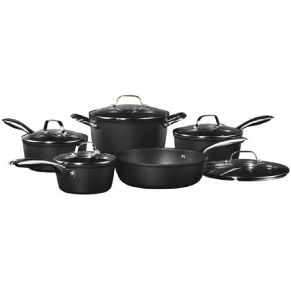 Starfrit 034724 The Rock Diamond 10-Piece Non-Stick Cookware Set