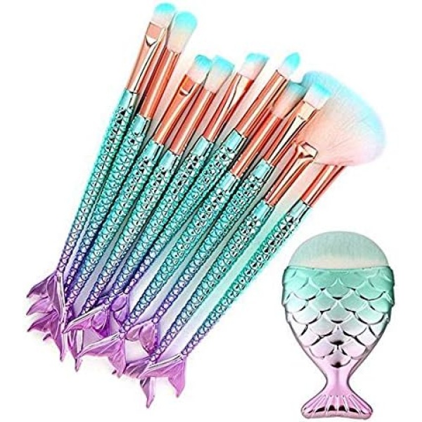 Tenmon 11 Pcs Makeup Brush Set Professional Eye Makeup Brushes For Eyeshadow Concealer Eyeliner Brow Blending Brush Tool