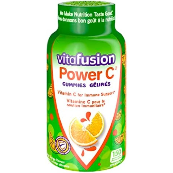 Vitafusion Power C Adult Vitamin Gummies, Antioxidants1, Immune function2, 150 Count (1.5-month supply), Packaging may vary.