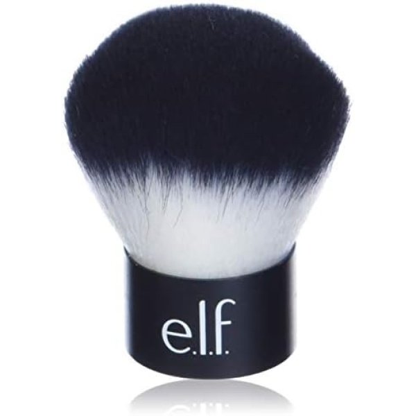 e.l.f. Kabuki Face Brush, Vegan Makeup Tool, For Powder, Bronzer & Blush, Travel Size