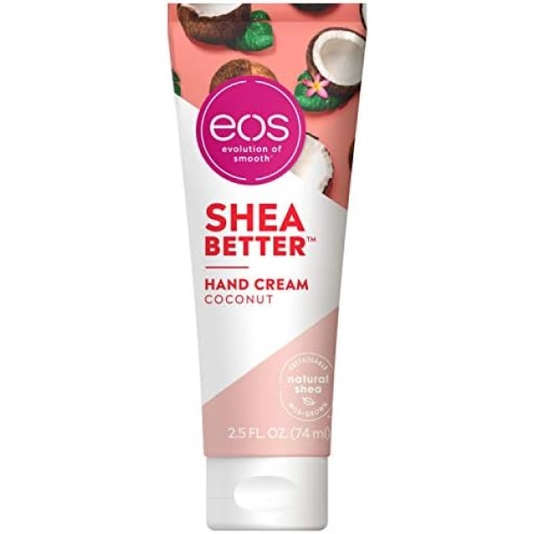 eos Shea Better Hand Cream, Coconut, Natural Shea Butter, 24HR Hydration, 74ml