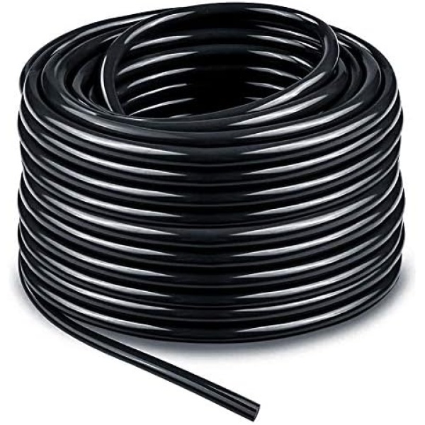 100ft 1/4 inch Blank Distribution Tubing Drip Irrigation Hose Garden Watering Tube Line for Small Garden Irrigation System