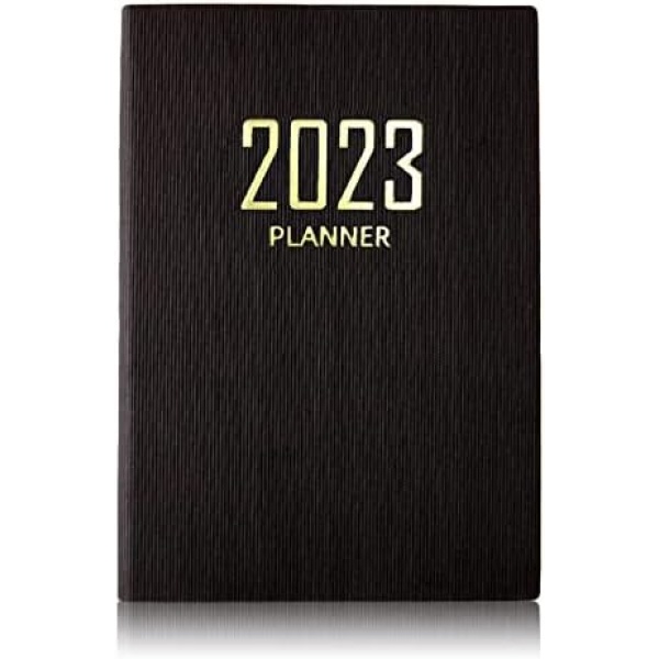 2023 Planner, Small Daily Weekly Planner Agenda 2023 Pocket Calendar 12 Months 4.2" X 3" Appointment Book January to December (Black)