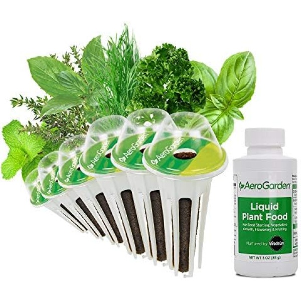 AeroGarden Gourmet Herb Seed Pod Kit - Herb Seeds for AeroGarden Indoor Garden, 6-Pod