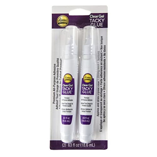 Aleene's 29618 Clear Gel Tacky Glue, 2-Pack Pens