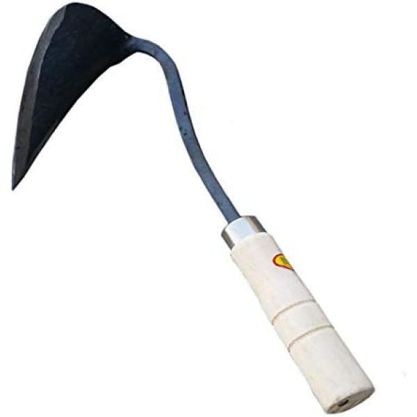 HANSHIN Premium Forged Gardening Hand Plow Hoe, Korean Daejanggan Style Ho-Mi(Weeding Sickle) for EZ Digger Tools, 1 Pack