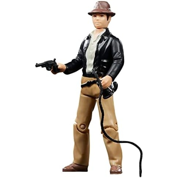 Hasbro Indiana Jones and The Raiders of The Lost Ark Retro Collection Indiana Jones Toy, 3.75-inch Indiana Jones Action Figures for Kids Ages 4 and Up (F6076)