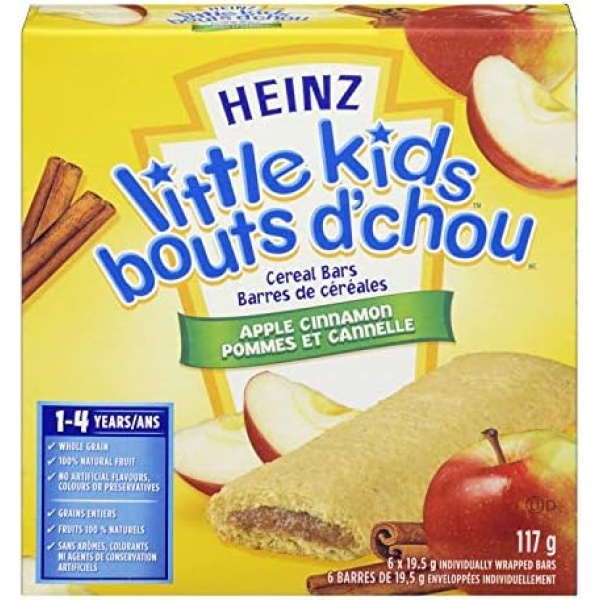 Heinz Little Kids Apple Cinnamon Cereal Bars, 117g