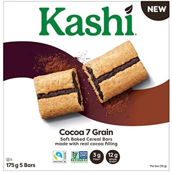 Kashi Kashi Cocoa 7 Grain Soft Baked Cereal Bars, (5x35 g), 175 Gram