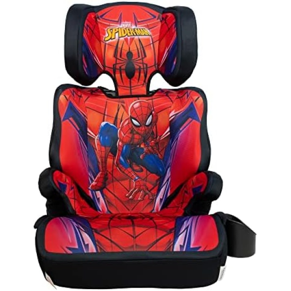 KidsEmbrace Marvel Spider-Man High Back Booster Car Seat, Spider-Man Suit Red