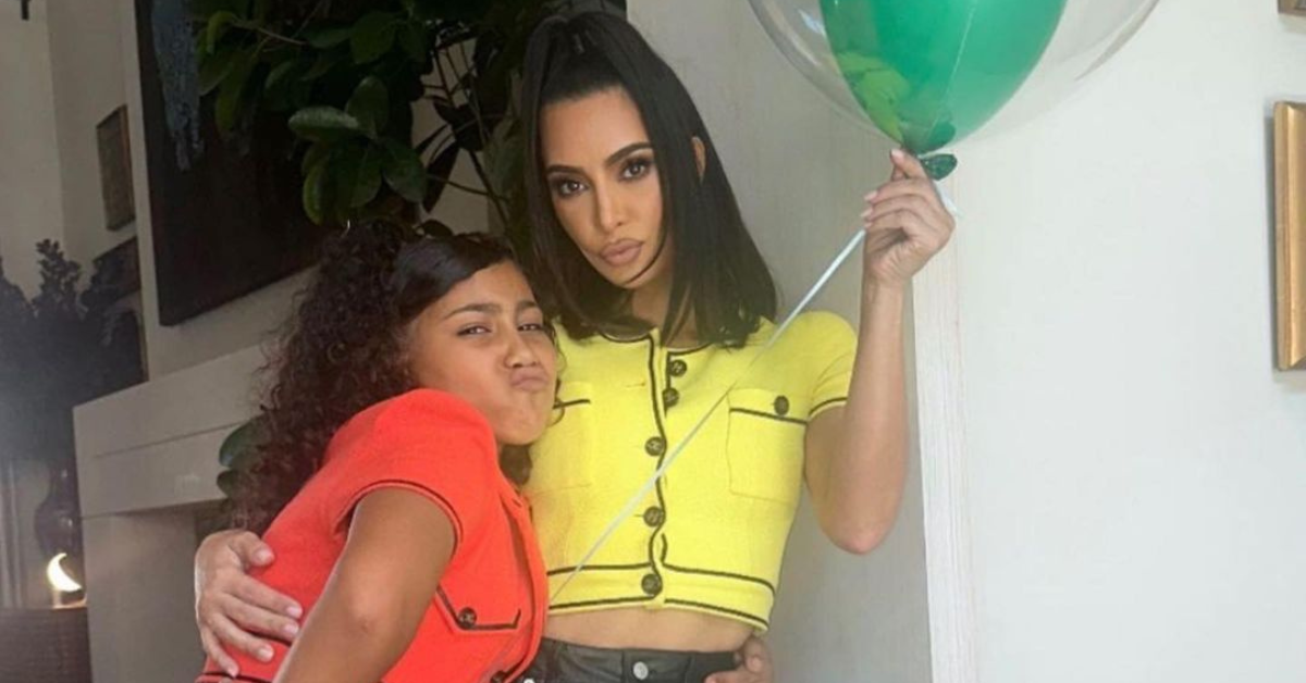 Kim Kardashian and North West Coordinate in Vintage Chanel for Kourtney and Travis Barker’s Baby Shower – Fashion Bomb Daily