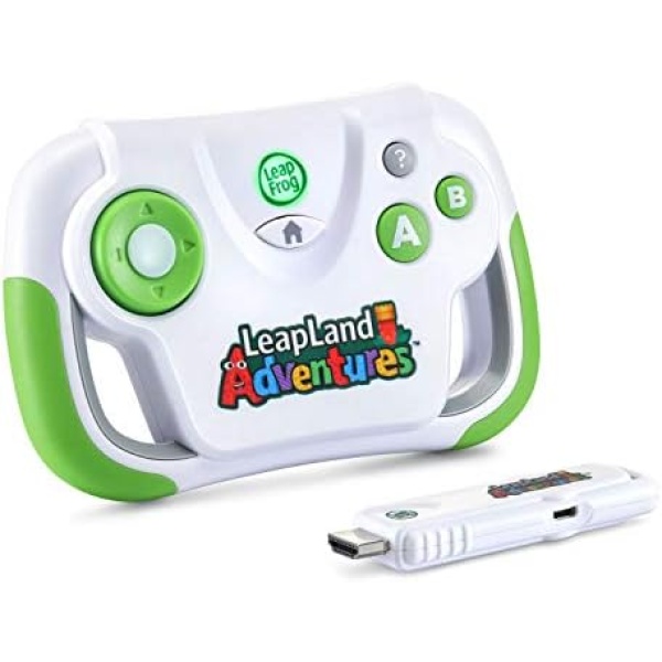 LeapFrog LeapLand Adventures Learning TV Video Game - English Edition, Wireless Controller with Plug-and Play HDMI Game Stick, Kids Age 3+