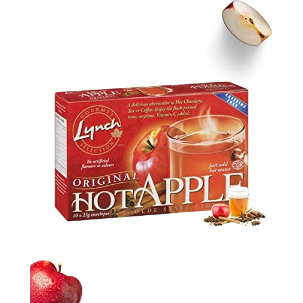 Lynch Original Hot Apple Cider Drink Mix, Pack of 12 (120 Sachets/Pack)