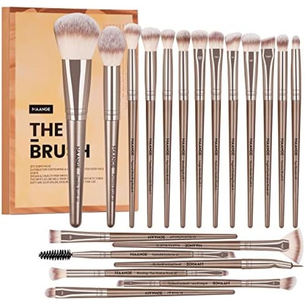 Make up Brushes, 20 Pcs Professional Makeup Brushes Set Foundation Eyeshadow Blush Brush,Travel Kabuki Blending Concealers Face Powder Eye Makeup Brush Sets with Gift Box