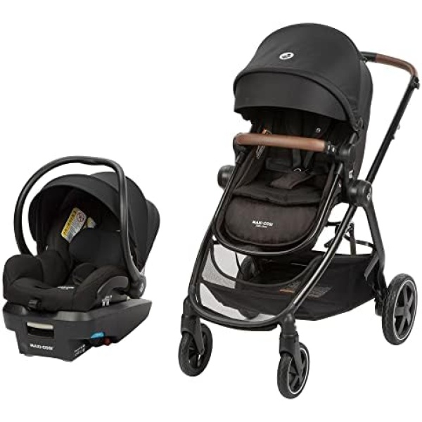 Maxi Cosi Zelia Max 5-in-1 Modular Travel System, Bassalt Black