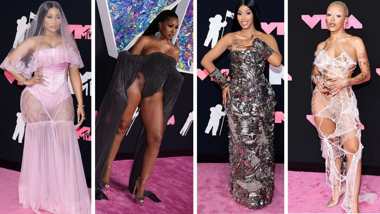 Nicki Minaj in Dolce & Gabbana, Yung Miami in Han Kjobenhavn, Cardi B in Dilara, Doja Cat in Monse + More