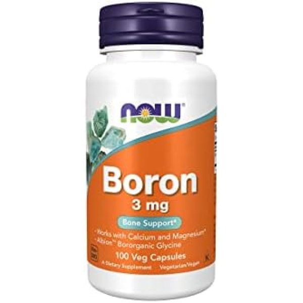 Now Foods Boron (Glycinate) 3mg 100vcap