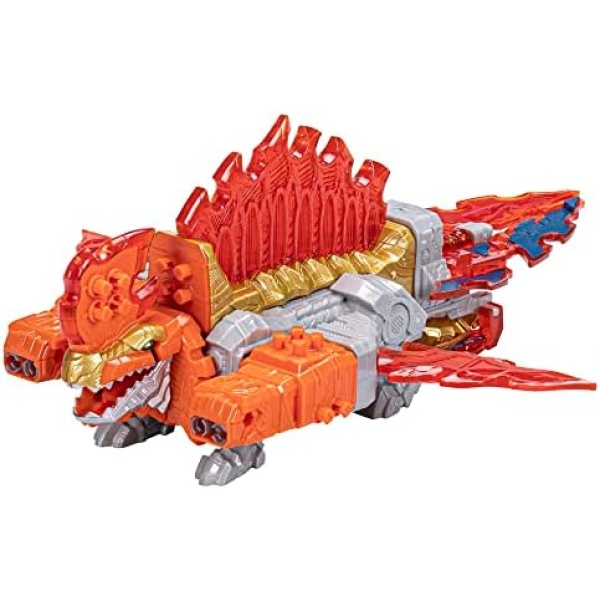 Power Rangers Dino Fury Dimetro Zord Orange Action Figure Toy Part of Megazord, Toys for 4 Year Old Boys and Girls and Up