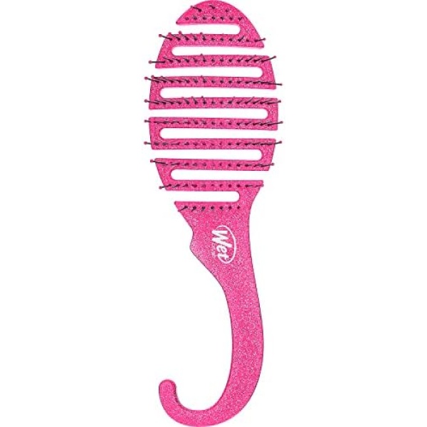 Wet Brush Hair Brush Shower Detangler Pink Glitter