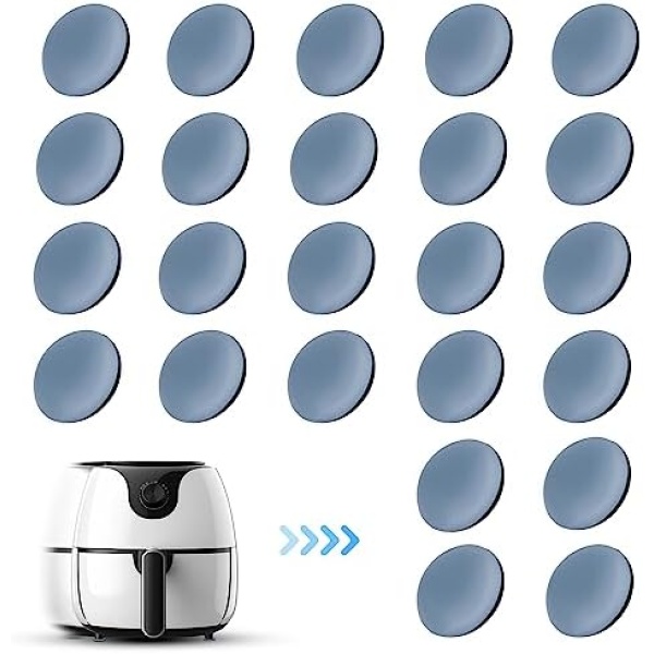 24pcs Appliance Sliders, Furniture Glides Sliders, Reusable Furniture Movers, Self-Adhesive Small Kitchen Appliance Slider Set for Small Kitchen Appliances Coffee Makers, Air Fryers Easy Moving