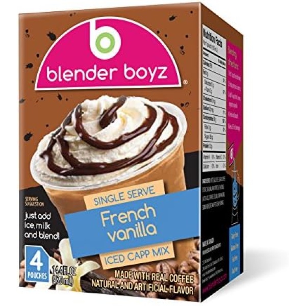 Blender Boyz Drink Mix Iced Cappuccino French Vanilla 4-Count, 420ml