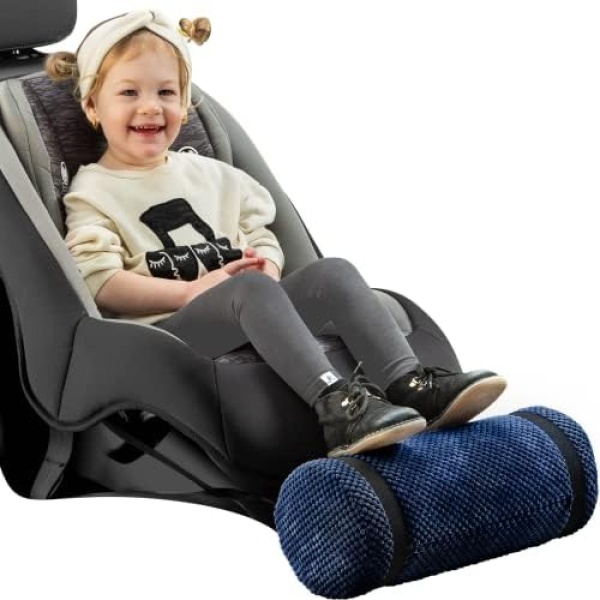 Car Seat Foot Rest for Kids | Car Seat Accessories | Leg Rest for Car Seat Kids | Car Foot Rest ADHD Tools for Kids | Adjusts to Any Carseat Or Toodlers Booster Seat- Navy by SWANOO