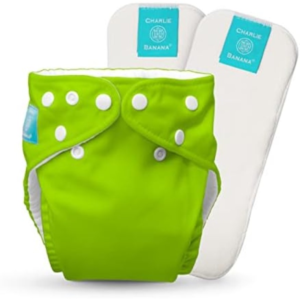 Charlie Banana 2-in-1 Reusable Diapers, Green