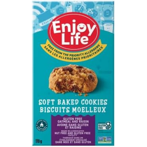 Enjoy Life Soft Baked Cookies - Oatmeal & Raisin