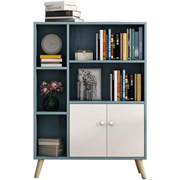 GDLMA Storage Sideboard, Living Room Cabinet with 2 Doors, Blue