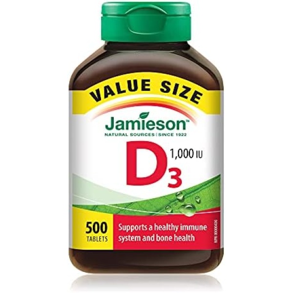 Jamieson Vitamin D 1,000IU 500 Tablets