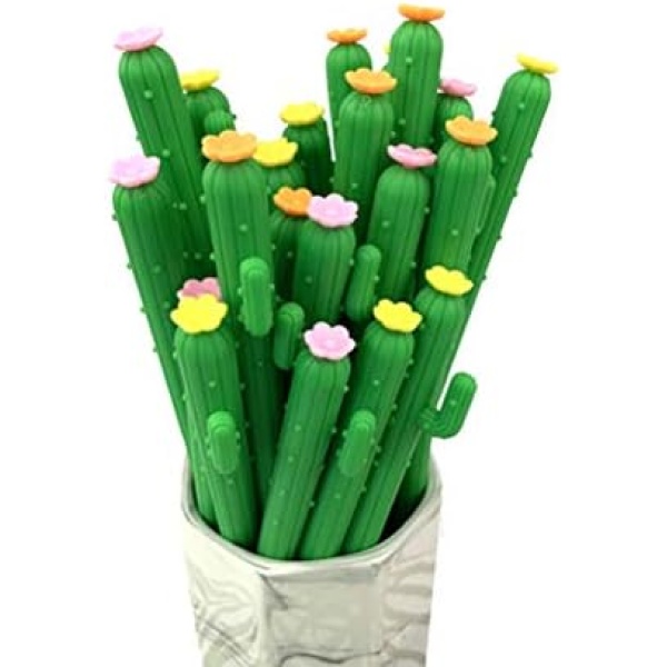 Leaf & cici-30 cactus shaped roller pens, cactus gel ink pens, writing pens, office supplies, school supplies, household supplies, etc